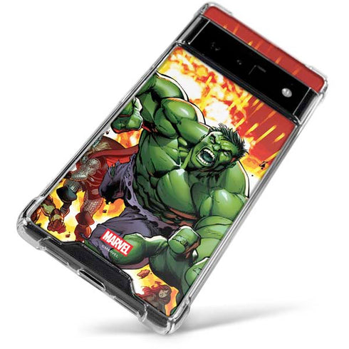 Marvel Avengers Assemble Hulk Google Pixel 6 Clear Case